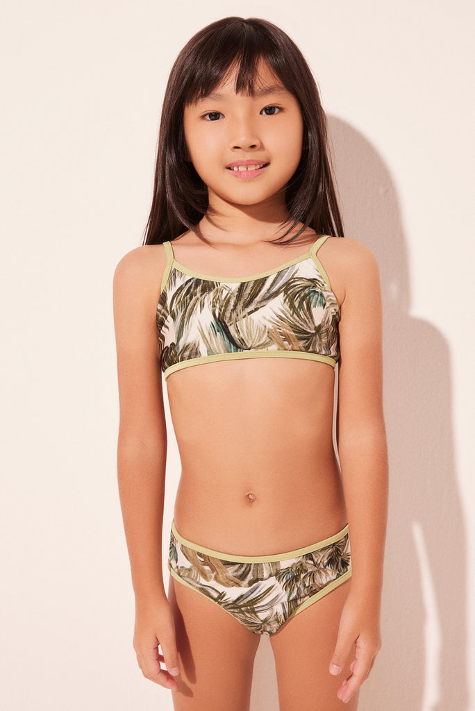 palm tree canopy reversible kids bikini t-shirt b273i2732 - Product item main image