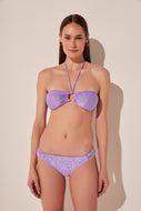 Salvia Flower Lili Ruched Medium Side Bikini Bottom C356B1938