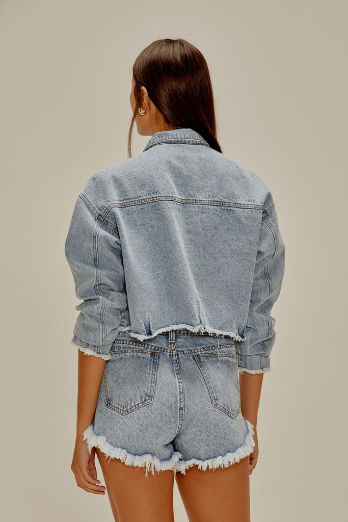 JAQUETA OVERSIZED JEANS BUTTONS E3542A975