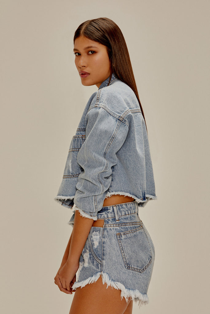 JAQUETA OVERSIZED JEANS BUTTONS E3542A975