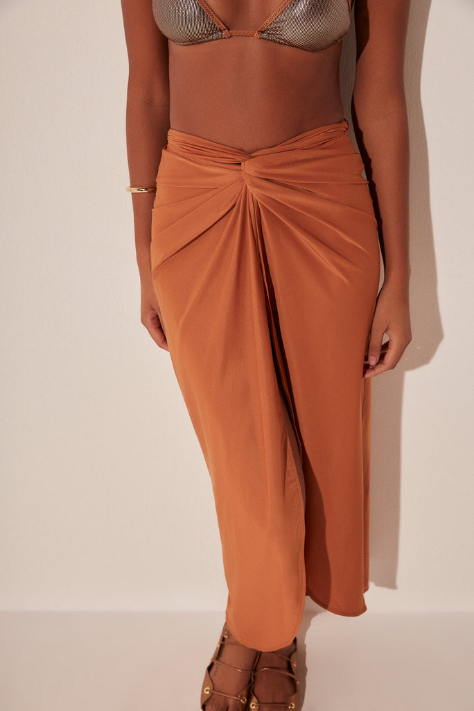 Starr Sequins Midi Skirt With Multi Ties E3899A1804