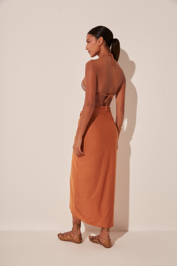 Starr Sequins Midi Skirt With Multi Ties E3899A1804