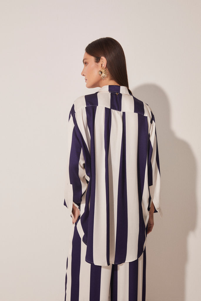 Nautical Stripes Long Sleeve Shirt E4904A1711