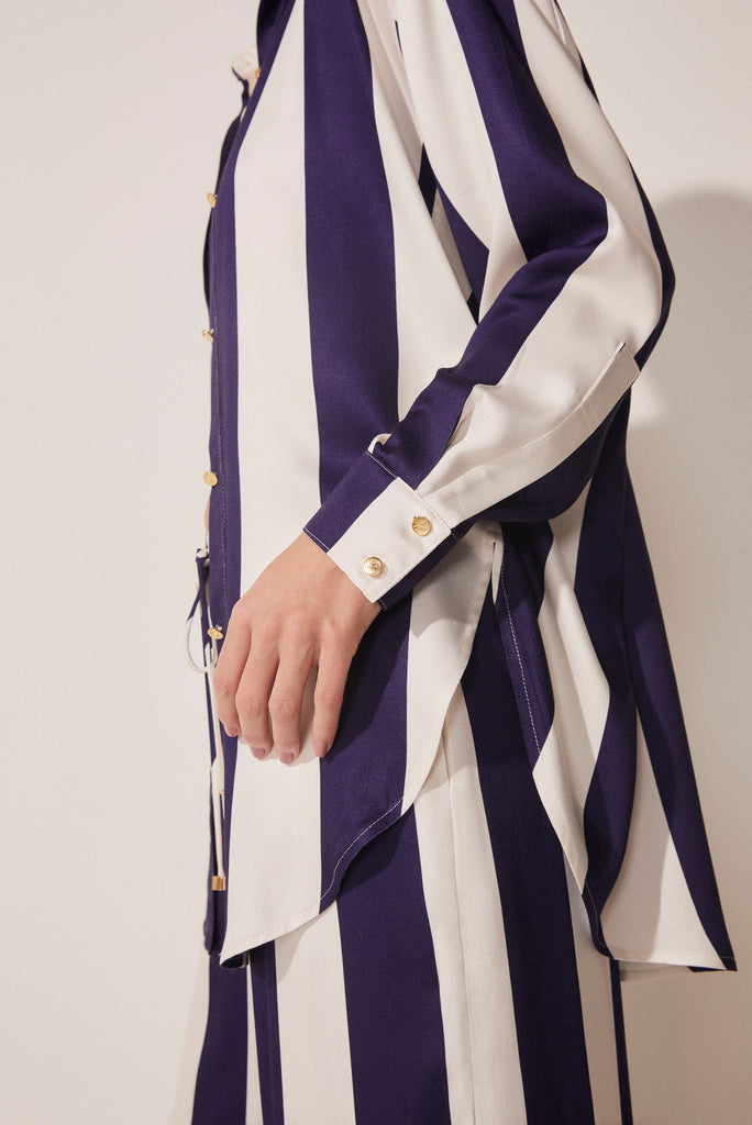 Nautical Stripes Long Sleeve Shirt E4904A1711