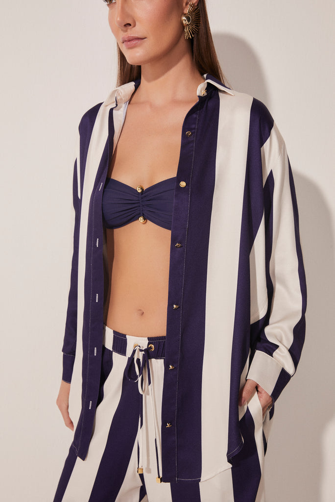 Nautical Stripes Long Sleeve Shirt E4904A1711