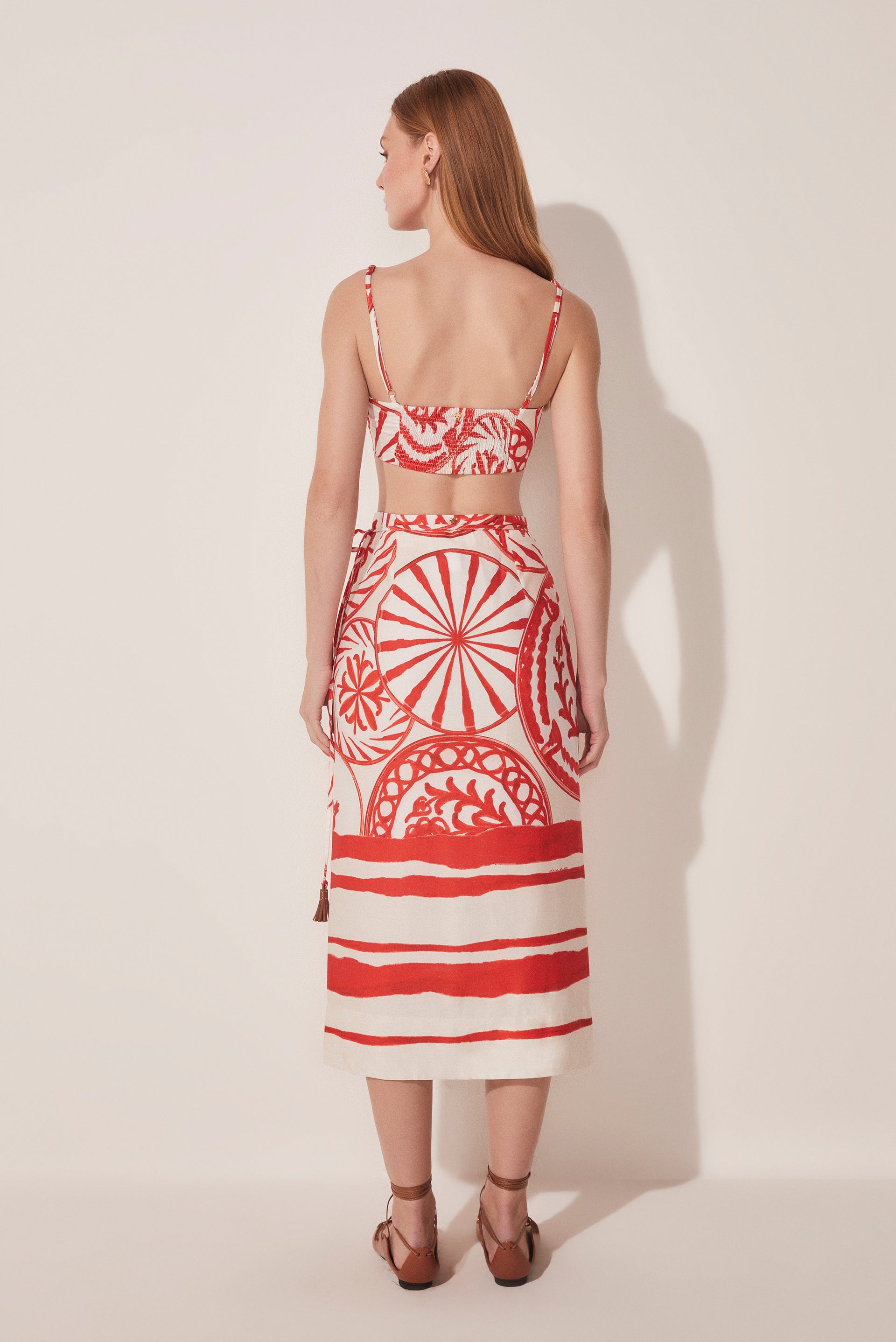 single dish criss crossed midi skirt e4478a1715 - Product item main image