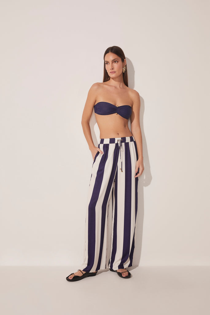 Nautical Stripes Palazzo Pants E4518A1711