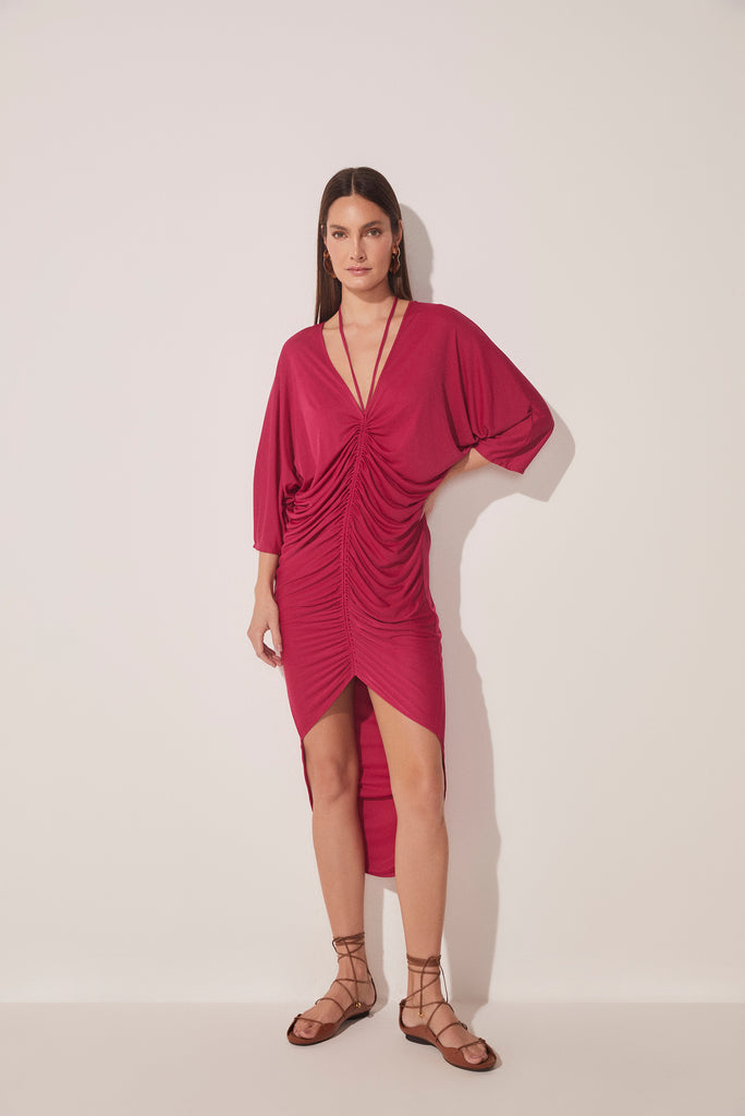 Lychee Draped Midi Tunic E4664A1653