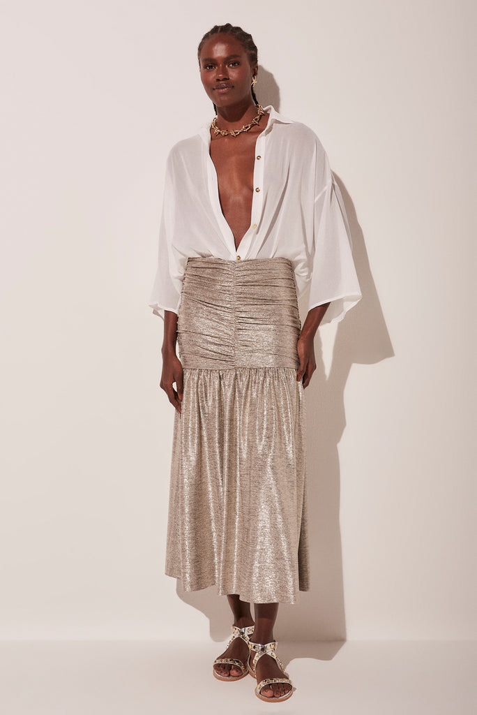 metallic sunrise ruched midi skirt e4749a1800;metallic sunrise ruched midi skirt e4749a1800;metallic sunrise ruched midi skirt e4749a1800;metallic sunrise ruched midi skirt e4749a1800;metallic sunrise ruched midi skirt e4749a1800