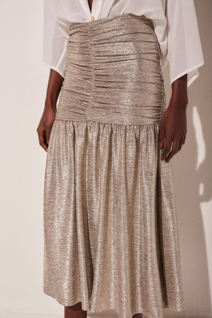 metallic sunrise ruched midi skirt e4749a1800;metallic sunrise ruched midi skirt e4749a1800;metallic sunrise ruched midi skirt e4749a1800;metallic sunrise ruched midi skirt e4749a1800;metallic sunrise ruched midi skirt e4749a1800