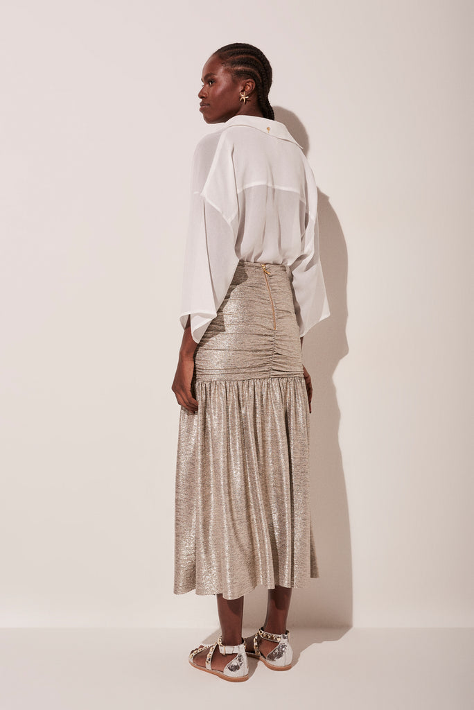 metallic sunrise ruched midi skirt e4749a1800;metallic sunrise ruched midi skirt e4749a1800;metallic sunrise ruched midi skirt e4749a1800;metallic sunrise ruched midi skirt e4749a1800;metallic sunrise ruched midi skirt e4749a1800