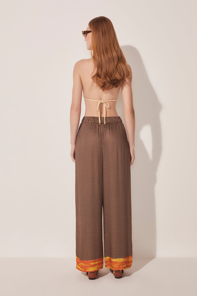 Brushed Polkadot Palazzo Pants E4916A1718