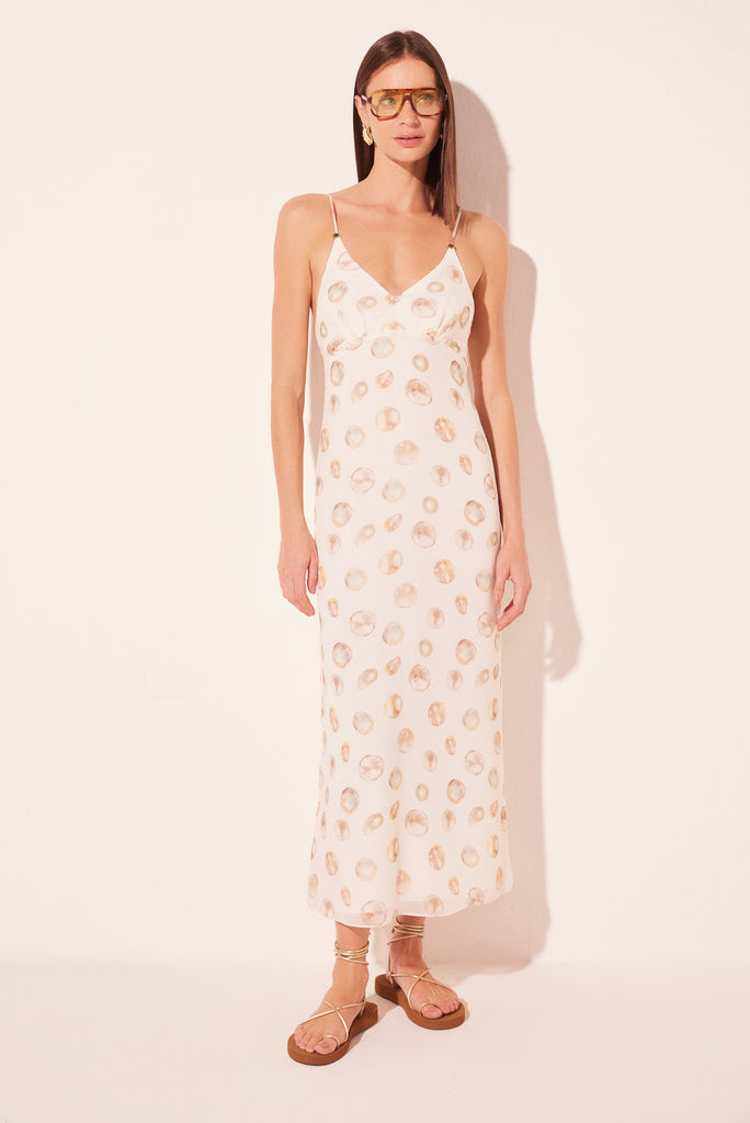 pearls strappy midi dress e5026a2659