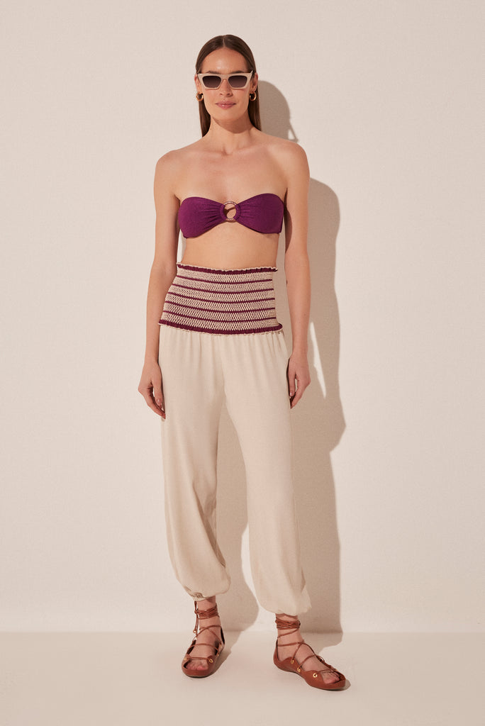 Chrysanthemum Elastic Waist Baggy Pants E5107A1933