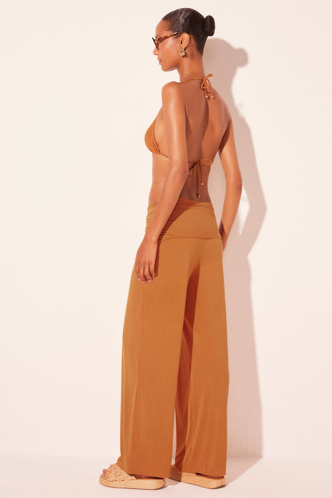 brown nugget with twist straight leg pants e5542a2652