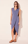 blue nugget criss crossed long dress e5573a2680