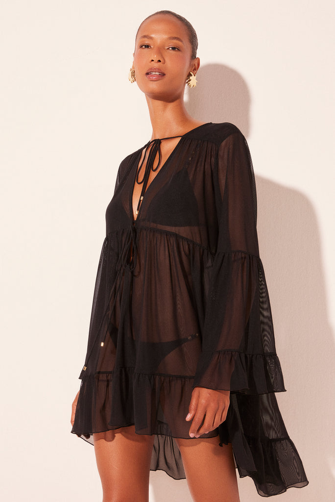 black helm long sleeve short mullet dress e6268a2772