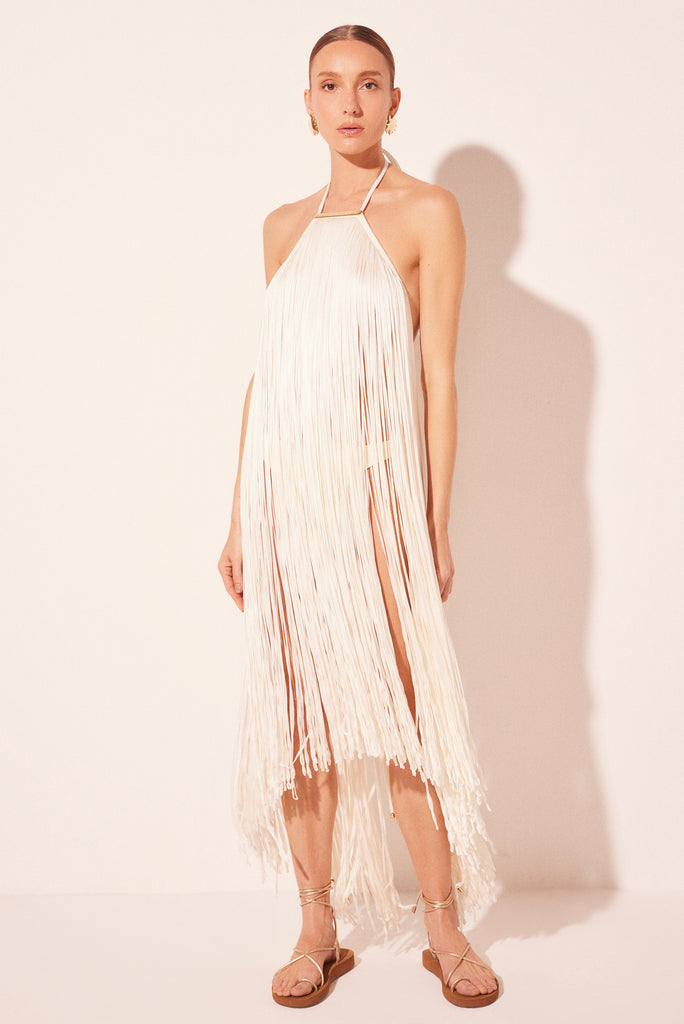 off white tide with fringes midi dress e6280a2666
