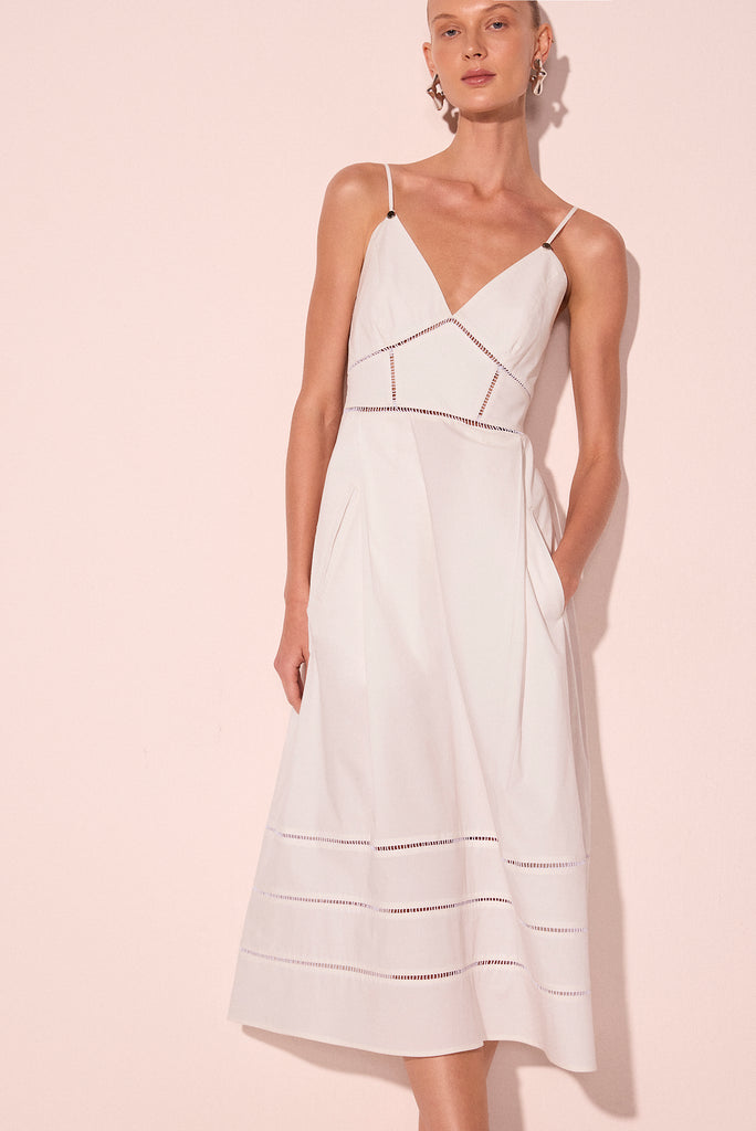 off white milos lace inset midi dress e6382a2863
