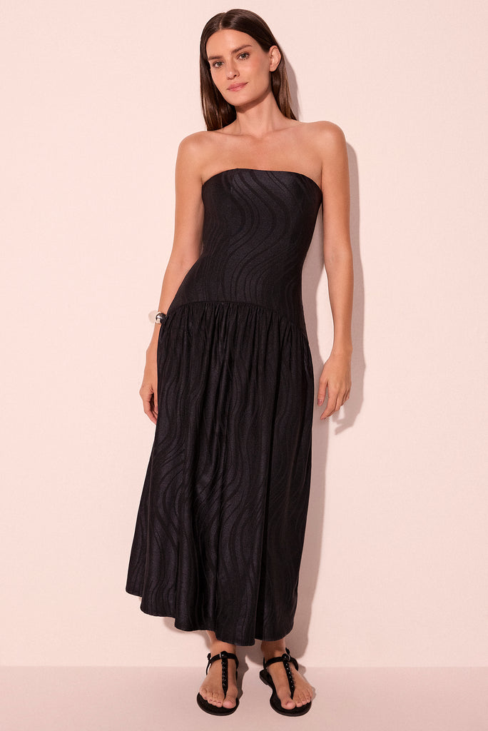 black savanna bandeau midi dress e6456a2782 - Product item main image