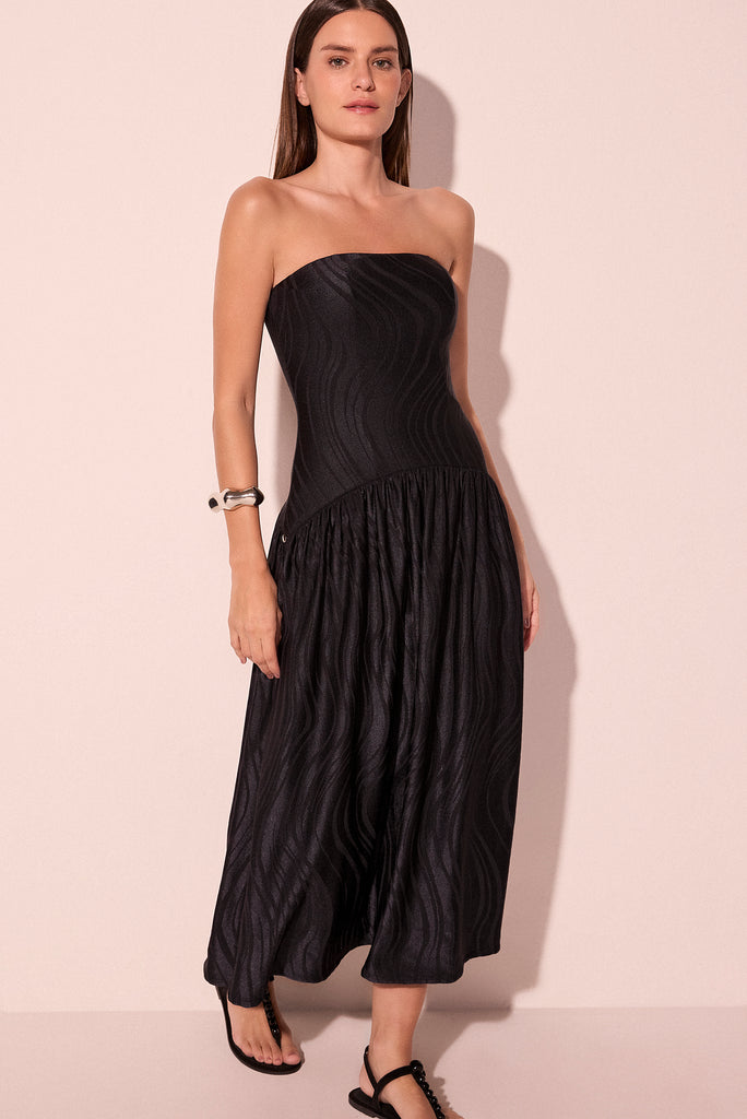 black savanna bandeau midi dress e6456a2782