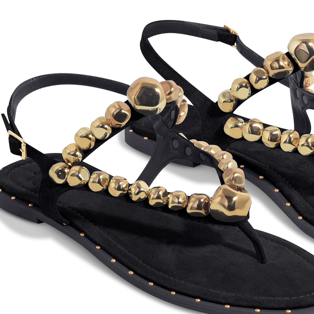 bohemian accessories straps with metal flat sandals j346a2743