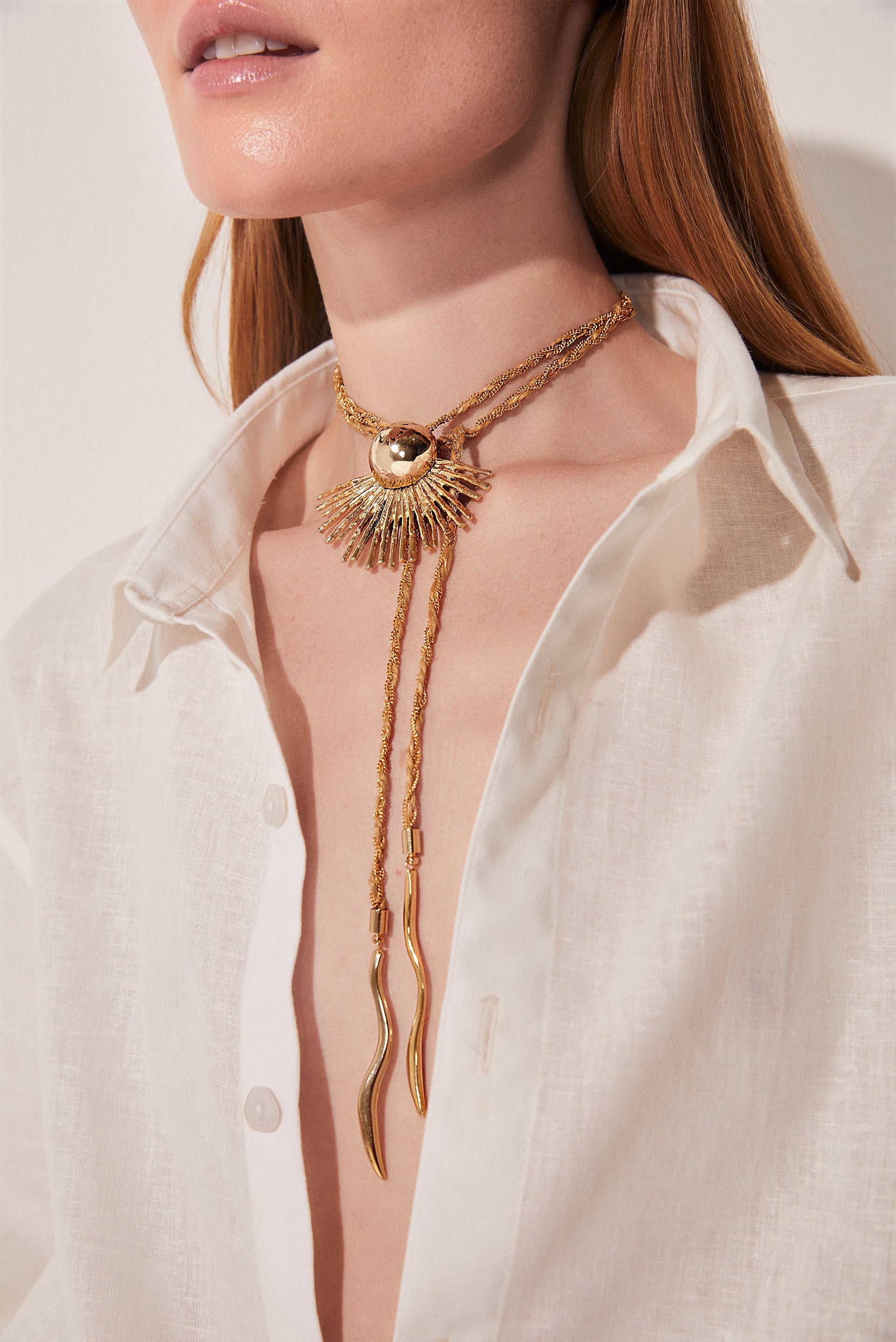 Shine Metals Solar Chain Necklace K1030A1741 - Product item main image