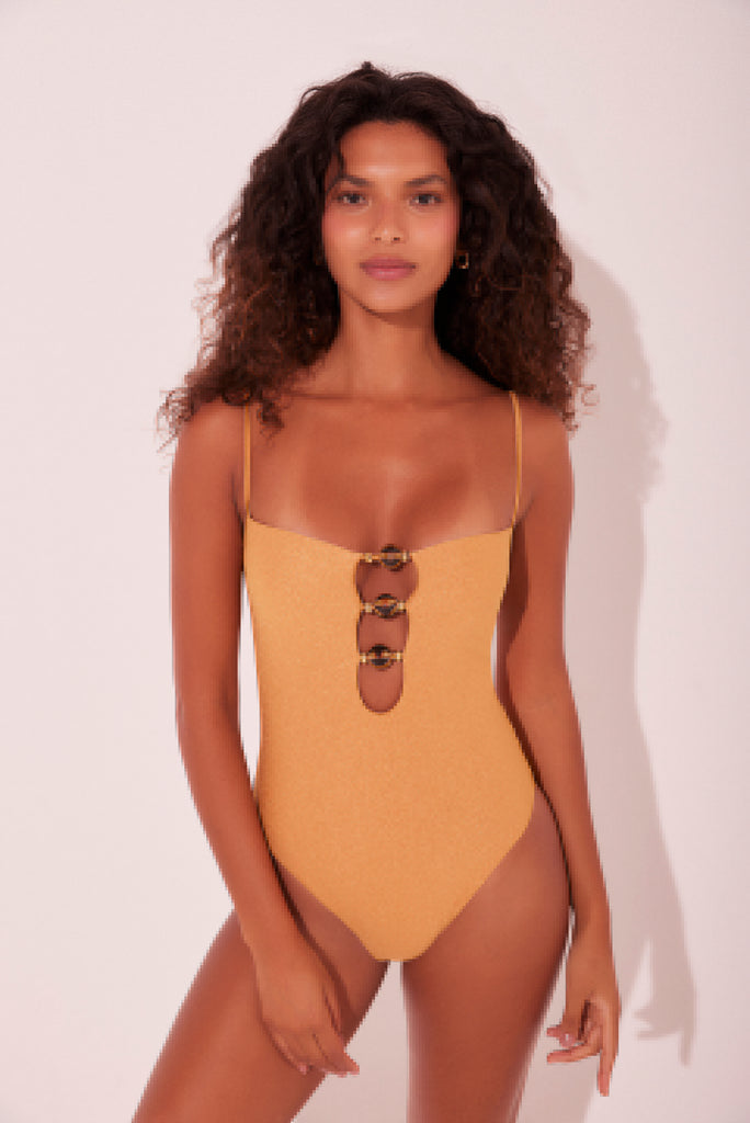 Orange Apricot Detailed Strappy One Piece M1017A2137 - Product item main image