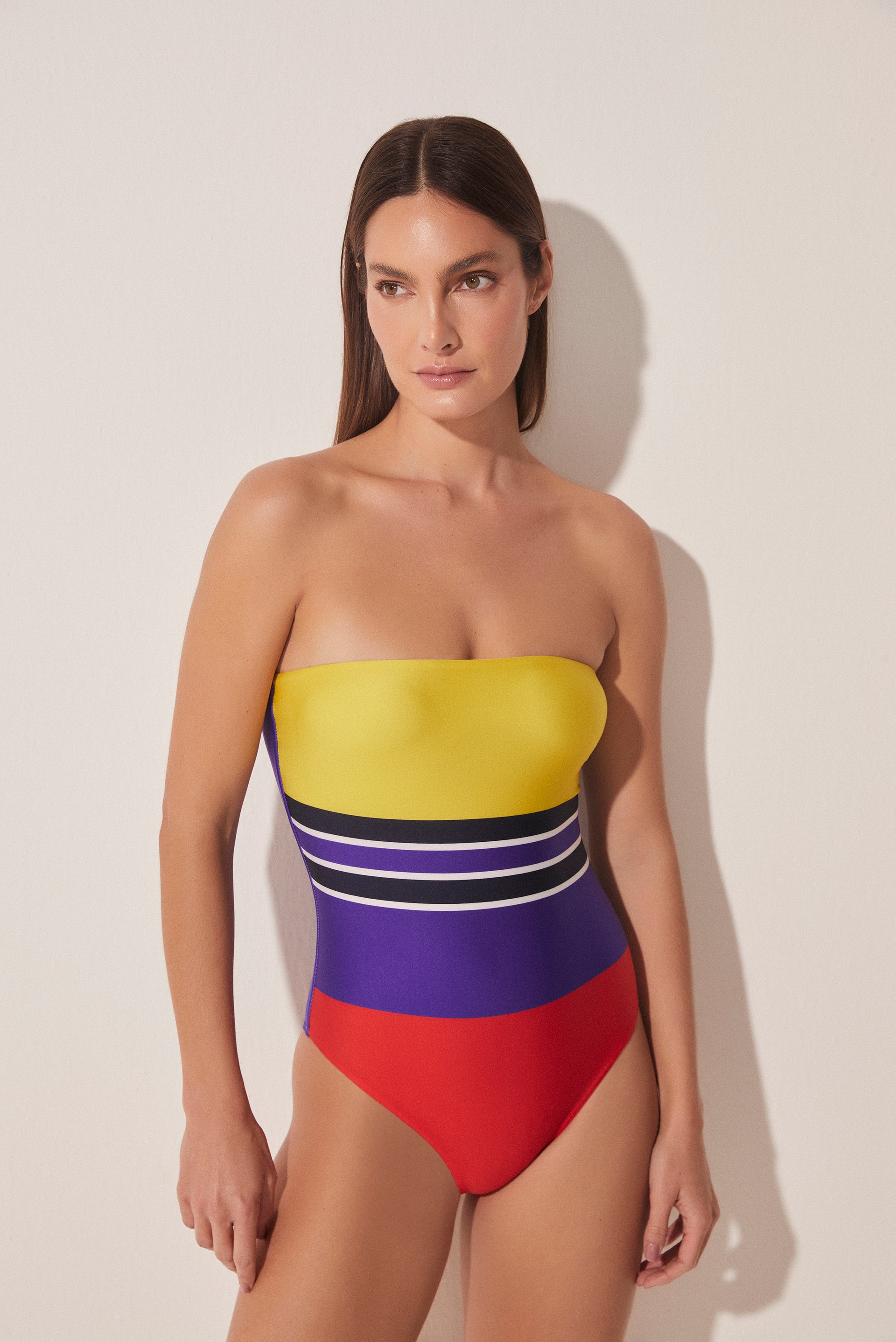 Striped Bandeau One Piece M995A1673 - Product item main image
