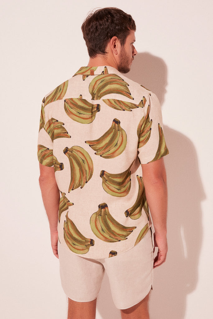 Bananas Detailed Short Sleeve Shirt R784A2004