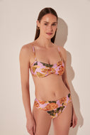 Flowers Lili Pleated Bandeau Bikini Top S1258B1887