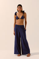 Sea Waves Palazzo Pants E4497A1534