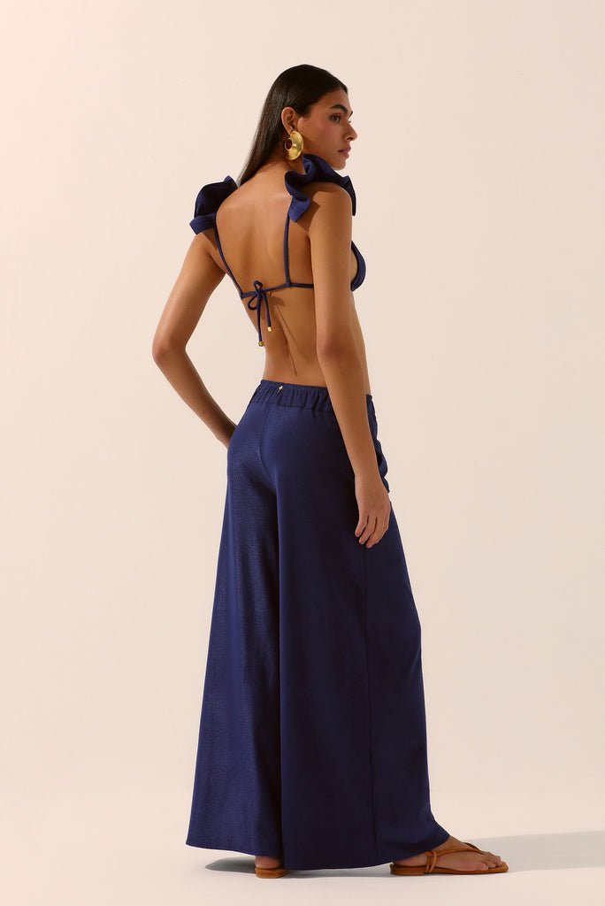 Sea Waves Palazzo Pants E4497A1534